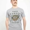 Henry Tiger Unisex STAR WARS: CLASSIC - PARK RANGER - T-Shirt Print - Melange Grey