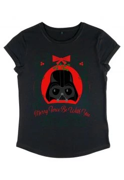 Henry Tiger Damen STAR WARS MERRY FORCE - T-Shirt Print - Black -Günstiges Henry Tiger Geschäft e575aebce0494dad9fd27c7bc242e75e
