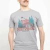 Henry Tiger Unisex STAR WARS: CLASSIC - FOREST MOON TITLE - T-Shirt Print - Melange Grey