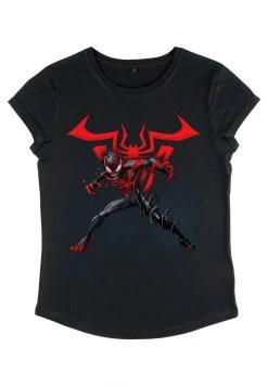 Henry Tiger Damen MARVEL OTHER - SPIDERMAN MILES W SYMBOL - T-Shirt Print - Black -Günstiges Henry Tiger Geschäft e5b83b28d6af4a1e98fcbd9943cba0ad