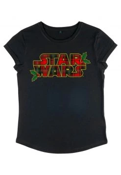 Henry Tiger Damen STAR WARS TARTAN LOGO - T-Shirt Print - Black -Günstiges Henry Tiger Geschäft e5b870a999044637a8d598cc73a79f73