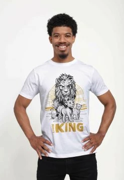 Henry Tiger Unisex DISNEY THE LION KING: LIVE ACTION - LION KING GROUP - T-Shirt Print - White