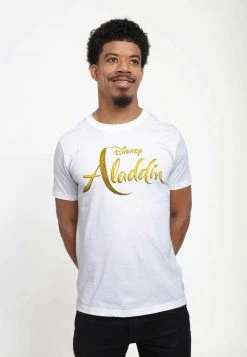Henry Tiger Unisex DISNEY ALADDIN: LIVE ACTION - ALADDIN LIVE ACTION LOGO - T-Shirt Print - White -Günstiges Henry Tiger Geschäft e6489941a35b4e3e8f6822c408fc3a77