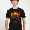 Henry Tiger Unisex MARVEL AVENGERS CLASSIC - LIGHTING PANTHER - T-Shirt Print - Black