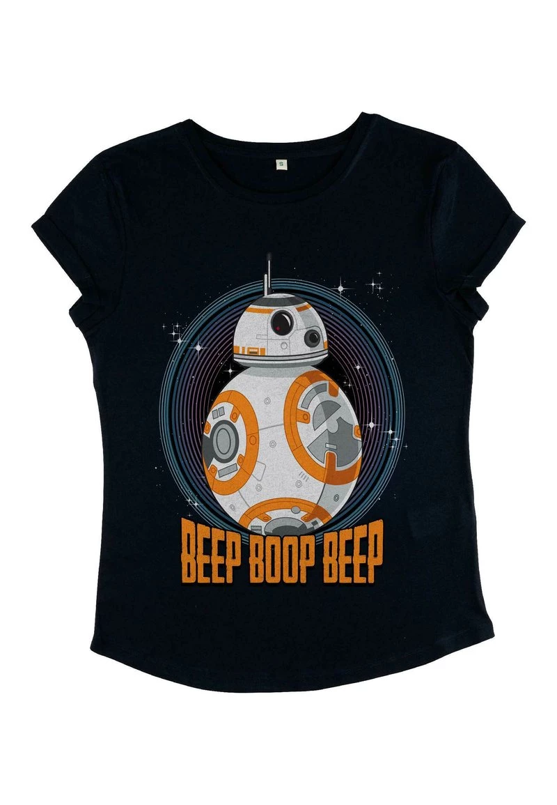 Henry Tiger Damen STAR WARS: CLASSIC - BB8 BEEP - T-Shirt Print - Navy Blue 4 Henry Tiger Damen STAR WARS: CLASSIC - BB8 BEEP - T-Shirt Print - Navy Blue – Bild 4