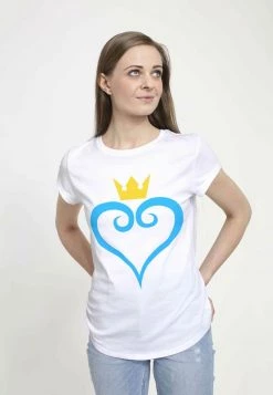 Henry Tiger Damen HEART AND CROWN - T-Shirt Print - White -Günstiges Henry Tiger Geschäft e7d545e91bcb4752835b6c86022c6fd0