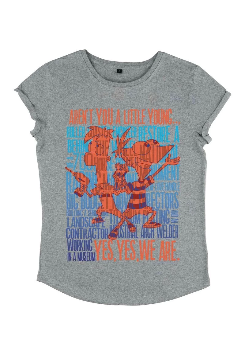 Henry Tiger Damen DISNEY CLASSICS A LITTLE YOUNG - T-Shirt Print - Melange Grey 4 Henry Tiger Damen DISNEY CLASSICS A LITTLE YOUNG - T-Shirt Print - Melange Grey – Bild 4