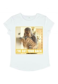 Henry Tiger Damen STAR WARS I'VE GOT YOUR BACK - T-Shirt Print - White -Günstiges Henry Tiger Geschäft e81cc0d5f6a74ce795fcd6fb2022fe73