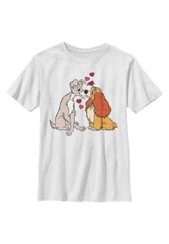 Henry Tiger Unisex DISNEY CLASSICS KIDS PUPPY LOVE - T-Shirt Print - White