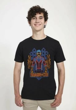 Henry Tiger Herren MARVEL SHANG CHI NEON - T-Shirt Print - Black