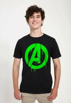 Henry Tiger MARVEL AVENGERS UNISEX OOZING - T-Shirt Print - Black