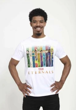 Henry Tiger Unisex MARVEL VERTICAL BOXUPS - T-Shirt Print - White