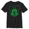 Henry Tiger Unisex DISNEY MICKY SHAMROCKS - T-Shirt Print - Black