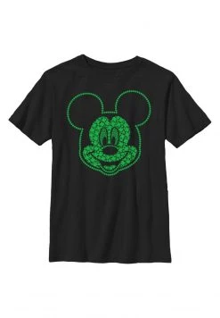 Henry Tiger Unisex DISNEY MICKY SHAMROCKS - T-Shirt Print - Black