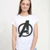 Henry Tiger Damen MARVEL AVENGERS CLASSIC - AVENGER 3D - T-Shirt Print - White
