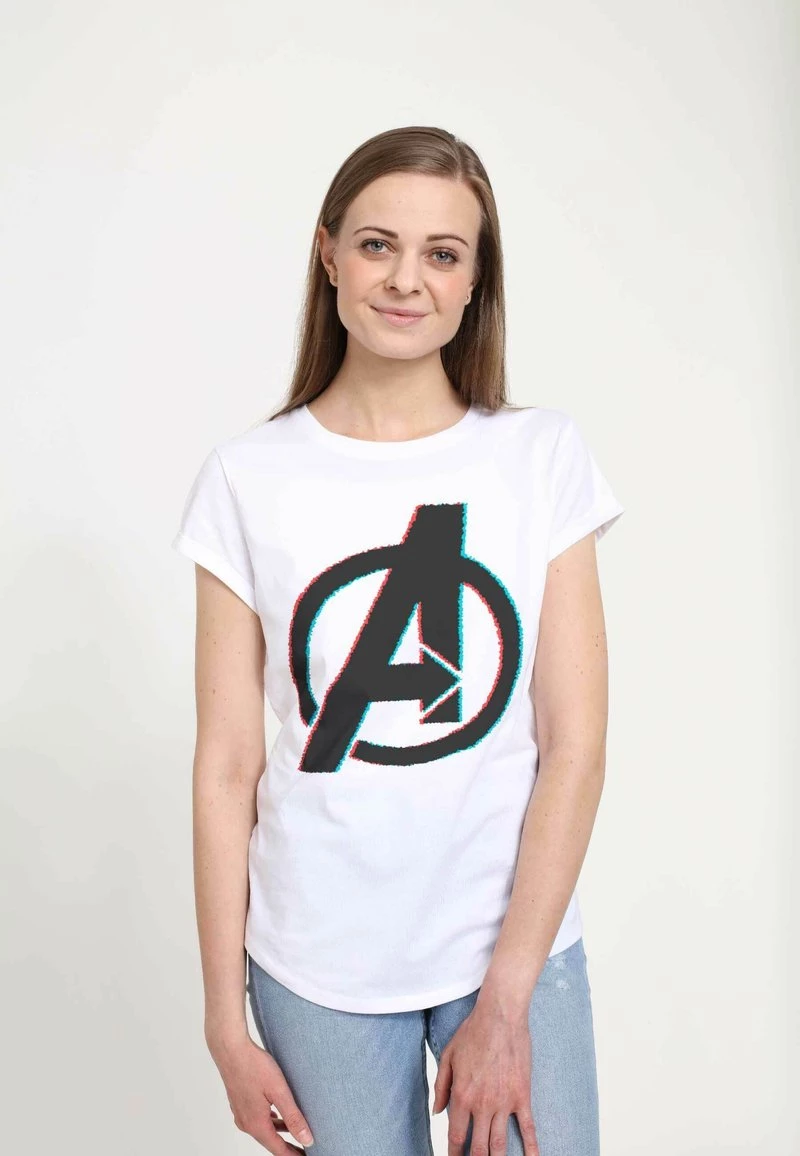 Henry Tiger Damen MARVEL AVENGERS CLASSIC - AVENGER 3D - T-Shirt Print - White 1 Henry Tiger Damen MARVEL AVENGERS CLASSIC - AVENGER 3D - T-Shirt Print - White