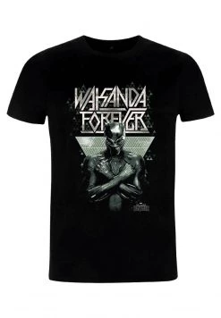 Henry Tiger MARVEL BLACK PANTHER - PANTHER FOREVER PATTERN - T-Shirt Print - Black | Unisex -Günstiges Henry Tiger Geschäft e9ef3e6a46c34f309d484d77c11ec159