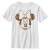 Henry Tiger Unisex DISNEY CLASSICS FALL FLORAL PLAID MINNIE - T-Shirt Print - White