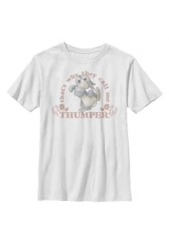 Henry Tiger Unisex DISNEY CLASSICS THUMPER BAMBI CALL ME - T-Shirt Print - White