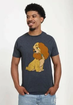 Henry Tiger Unisex DISNEY CLASSICS LADY & THE TRAMP - LADY VINTAGE - T-Shirt Print - Melange Black -Günstiges Henry Tiger Geschäft ea255f9d6f71422ebb5a3341c984f85c