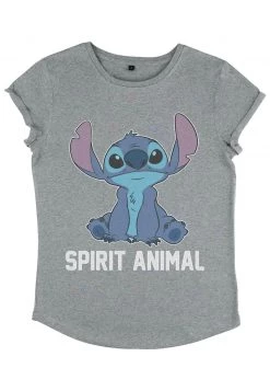 Henry Tiger DISNEY CLASSICS LILO & STITCH - STITCH SPIRIT ANIMAL V2 - T-Shirt Print - Melange Grey | Damen -Günstiges Henry Tiger Geschäft ea2b45d6edf045ff932549154f2035f7