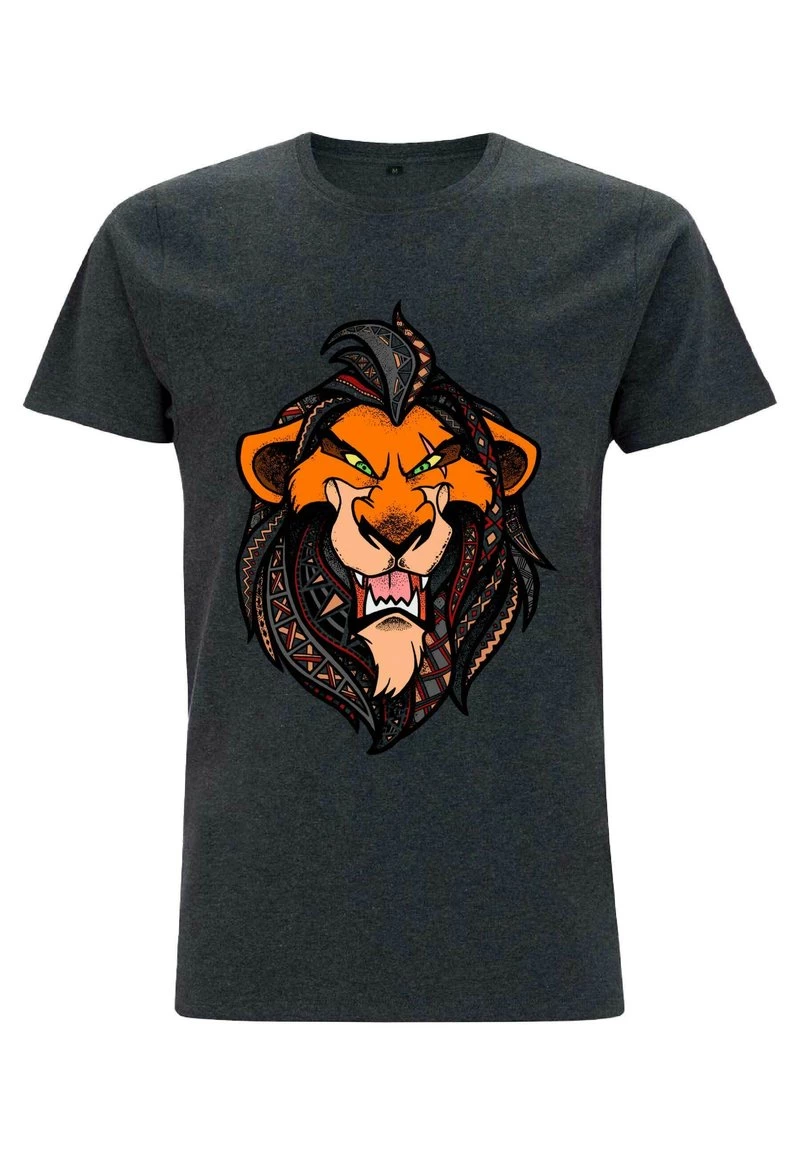 Henry Tiger Unisex DISNEY THE LION KING - PATTERNED SCAR - T-Shirt Print - Melange Black 5 Henry Tiger Unisex DISNEY THE LION KING - PATTERNED SCAR - T-Shirt Print - Melange Black – Bild 5