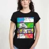 Henry Tiger Damen PIXAR COLOR PANELS - T-Shirt Print - Black