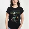 Henry Tiger Damen STAR WARS MANDOMON EPI6 SHOOT OUT - T-Shirt Print - Black