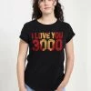 Henry Tiger Damen MARVEL IRON MAN LOVE YOU - T-Shirt Print - Black