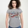 Henry Tiger Damen DISNEY CLASSICS BASEBALL AMERICANA - T-Shirt Print - Melange Grey