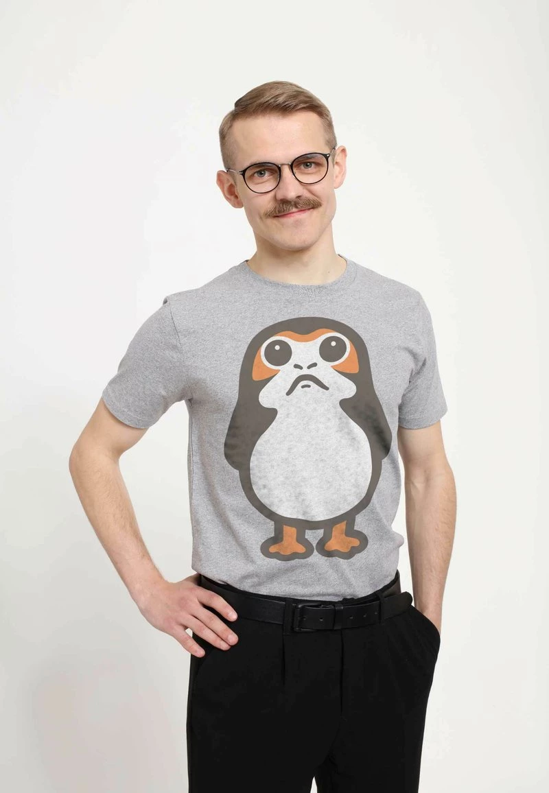 Henry Tiger STAR WARS: LAST JEDI - BIG PORG - T-Shirt Print - Melange Grey | Herren 2 Henry Tiger STAR WARS: LAST JEDI - BIG PORG - T-Shirt Print - Melange Grey | Herren – Bild 2