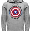 Henry Tiger Unisex MARVEL WIELD SHIELD - Kapuzenpullover - Melange Grey