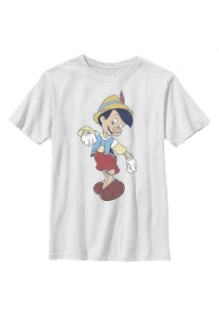 Henry Tiger Unisex DISNEY CLASSICS VINTAGE PINOCCHIO - T-Shirt Print - White