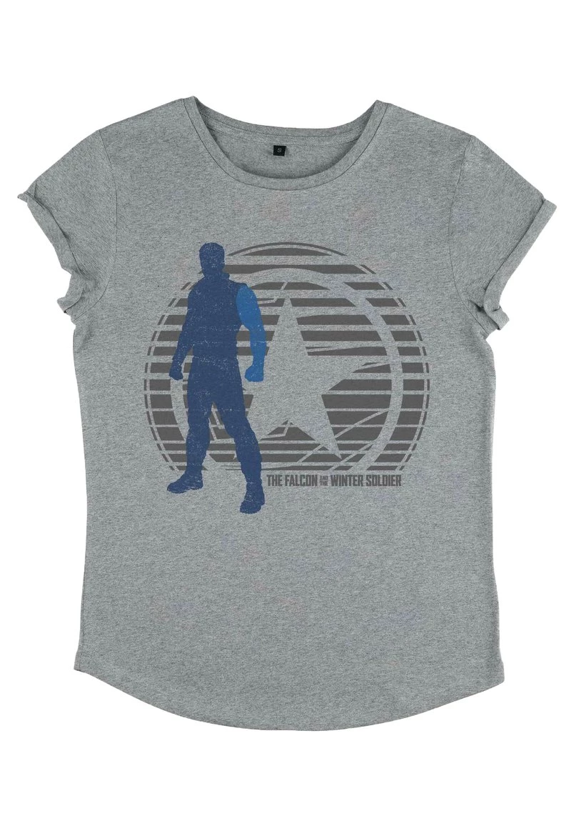 Henry Tiger MARVEL WINTER SOLDIER SIMPLE LOCKUP - T-Shirt Print - Melange Grey | Damen 4 Henry Tiger MARVEL WINTER SOLDIER SIMPLE LOCKUP - T-Shirt Print - Melange Grey | Damen – Bild 4