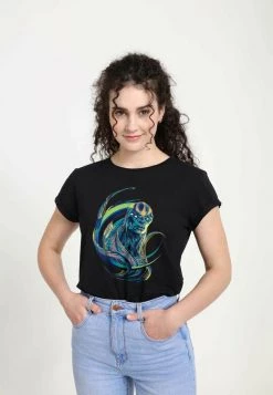Henry Tiger Damen MARVEL KRO - T-Shirt Print - Black -Günstiges Henry Tiger Geschäft ed1f0e82f9e54dd8a0e8dcacf24a192b