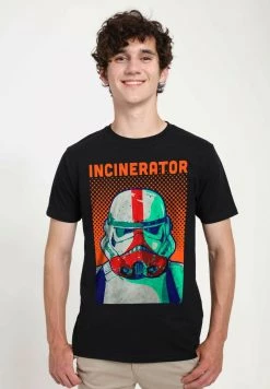 Henry Tiger Unisex STAR WARS: THE MANDALORIAN - HALFTONE INCINERATOR - T-Shirt Print - Black -Günstiges Henry Tiger Geschäft ed392f1ec33c479e832dc685b67393ef