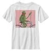 Henry Tiger Unisex DISNEY CLASSICS BIKING KERMIT - T-Shirt Print - White