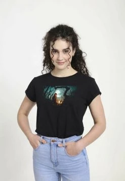 Henry Tiger Damen T-Shirt Print - Black -Günstiges Henry Tiger Geschäft ed47489ea4114de19869861d299e6dd3