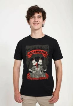 Henry Tiger Unisex DISNEY CLASSICS MICKEY HELLO DARLING - T-Shirt Print - Black