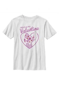 Henry Tiger Unisex DISNEY CLASSICS STITCH VALENTINE - T-Shirt Print - White