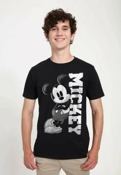 Henry Tiger Unisex DISNEY CLASSICS MICKEY CLASSIC - MICKEY LEAN - T-Shirt Print - Black