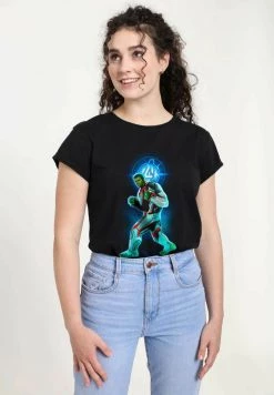 Henry Tiger Damen MARVEL AVENGERS: ENDGAME - AVENGER HULK - T-Shirt Print - Black -Günstiges Henry Tiger Geschäft ee4e78eef3dc4c39bd324a9cb758b7a2