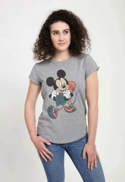 Henry Tiger DISNEY CLASSICS MICKEY CLASSIC - HIKER MICKEY - T-Shirt Print - Melange Grey | Damen