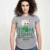 Henry Tiger Damen DISNEY CLASSICS DUCKTALES - TEAM LOUIE GREEN - T-Shirt Print - Melange Grey