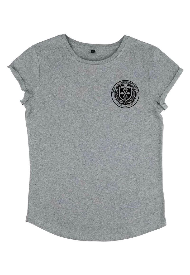 Henry Tiger Damen MARVELTVA POCKET CREST - T-Shirt Print - Melange Grey 1 Henry Tiger Damen MARVELTVA POCKET CREST - T-Shirt Print - Melange Grey