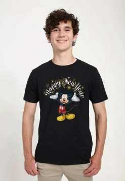 Henry Tiger DISNEY CLASSICS UNISEX MICKEY HAPPY NEW YEAR - T-Shirt Print - Black