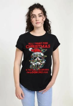 Henry Tiger Damen STAR WARS CHRISTMAS TROOPER - T-Shirt Print - Black -Günstiges Henry Tiger Geschäft f0f48b0317884153ab51e315dc053830