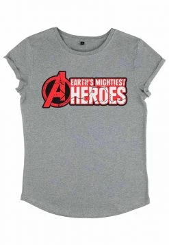 Henry Tiger Damen MARVEL AVENGERS CLASSIC - AVENGER CRACKS - T-Shirt Print - Melange Grey 5 Henry Tiger Damen MARVEL AVENGERS CLASSIC - AVENGER CRACKS - T-Shirt Print - Melange Grey -Günstiges Henry Tiger Geschäft f2013e5d1936474ab11929a5c7f1e2c6