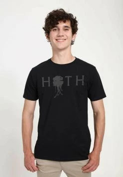 Henry Tiger Unisex STAR WARS: CLASSIC - HOTH DROID - T-Shirt Print - Black