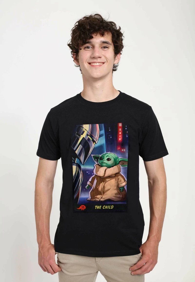 Henry Tiger Unisex STAR WARS: THE MANDALORIAN - LITTLE TRADING CARD - T-Shirt Print - Black 1 Henry Tiger Unisex STAR WARS: THE MANDALORIAN - LITTLE TRADING CARD - T-Shirt Print - Black